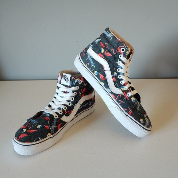 vans pink flamingo shoes